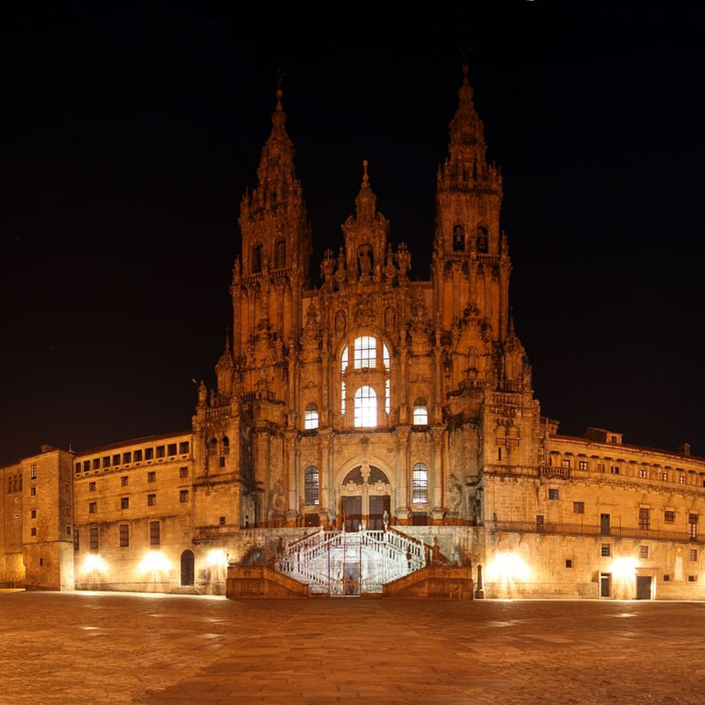 Santiago de Compostela: Catedral por la noche | Walking Eating Galicia