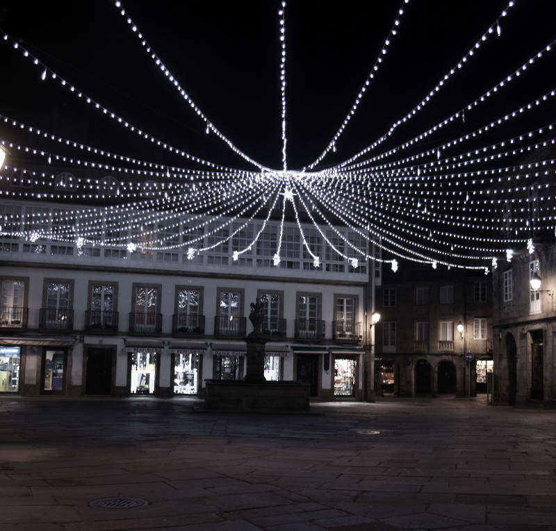 Santiago de Compostela por la noche, Galicia | Walking Eating Galicia